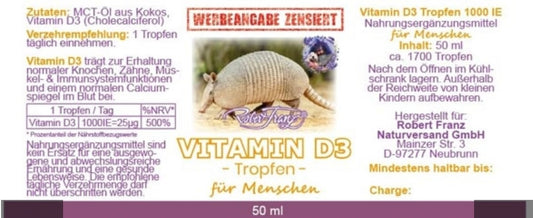 VITAMIN D3 -Tropfen- 50ml